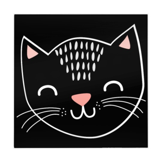 cat face cute gift love cuddle pet relax animal Mahjong Mats