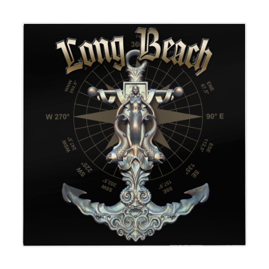 Long Beach Anchor Nautical Sailing Boat Summer Mahjong Mats