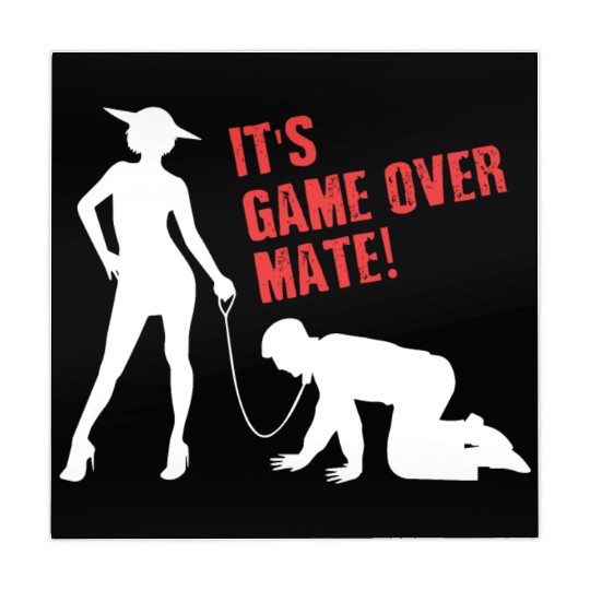 Funny Grunge Game Over Mate Stag Night Party Mahjong Mats