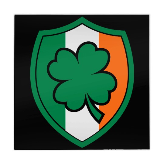 Ireland Flag - Irish - Ire -St Patricks day-Clover Mahjong Mats