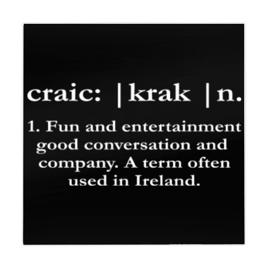Craic Definition Fun Ireland St Patrick's Day Mahjong Mats