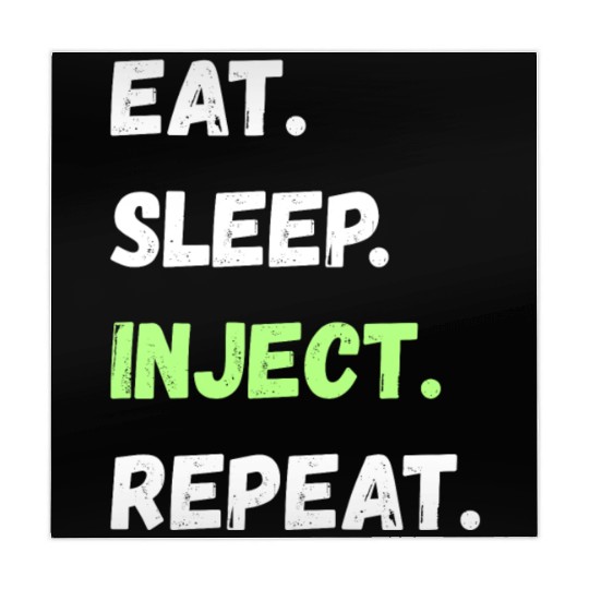 Eat. Sleep. Inject. Repeat. Lifestyle Gifts Mahjong Mats