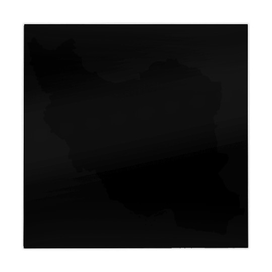 Iran map silhouette Mahjong Mats