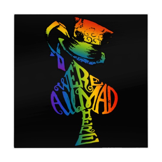 Alice in Wonderland | Were All Mad Here | Mad Hatter | LGBT Rainbow Mahjong Mats