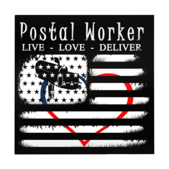 American Postal Worker - Live Love Deliver Mahjong Mats