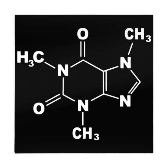 Caffeine Molecule Gamer Nerd Geek Science Funny Me Mahjong Mats