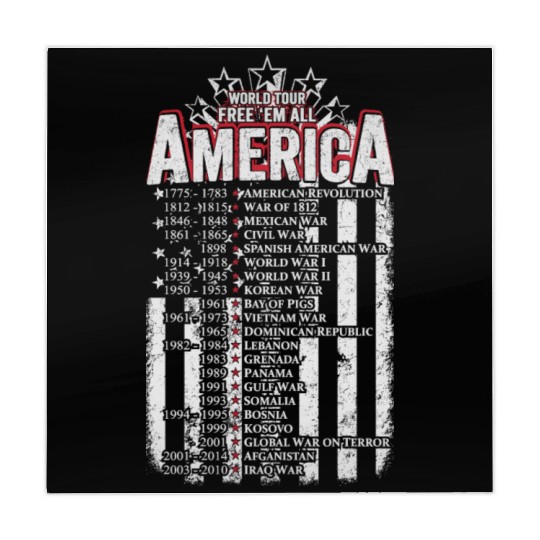 Veteran - World tour free em all America Mahjong Mats