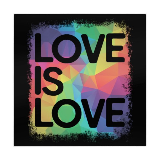 Love is Love Geometric LGBT Gay Pride Mahjong Mats