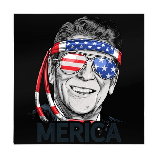 Reagan Ronald Merica 4th of July Mahjong Mats Men Women US President Gifts