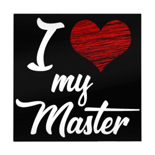 I love my Master BDSM Submissive Sub Slave gift Mahjong Mats
