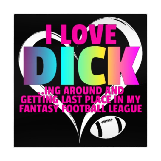 Fantasy Football Loser - I Love Dicking Around Mahjong Mats