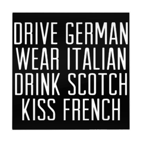 Drive german wear italian drink scotch kiss french Mahjong Mats