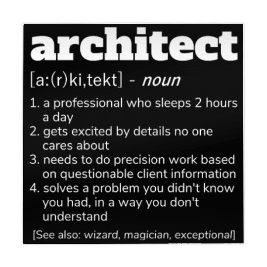 Architect Definition Mahjong Mats, Funny Architects