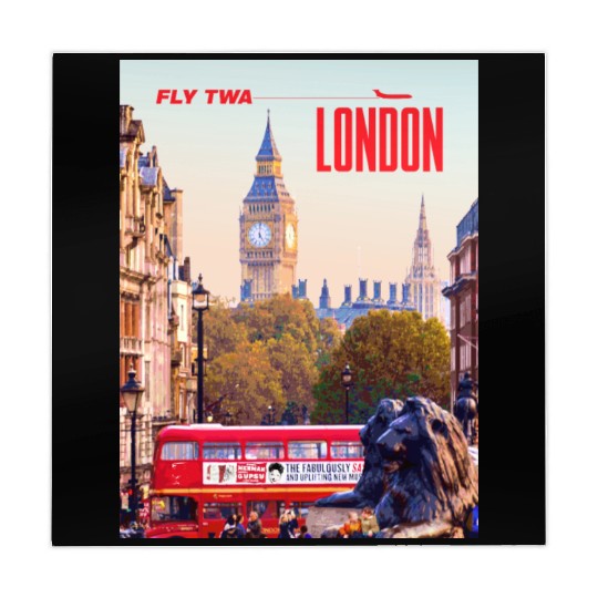 Vintage London Travel Poster Mahjong Mats