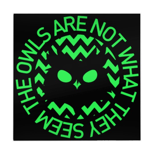 OWLS ARE NOT WHAT THEY SEEM OWLS TWIN PEAKS INSPIR Mahjong Mats