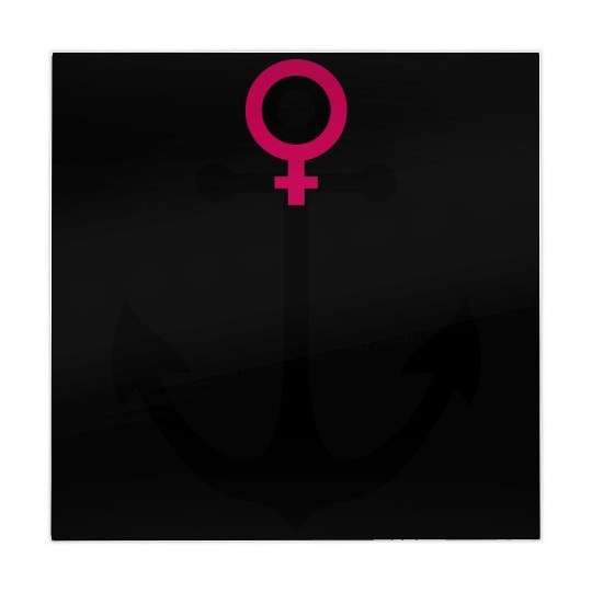 venus woman symbol female anchor boat ship sea Mahjong Mats