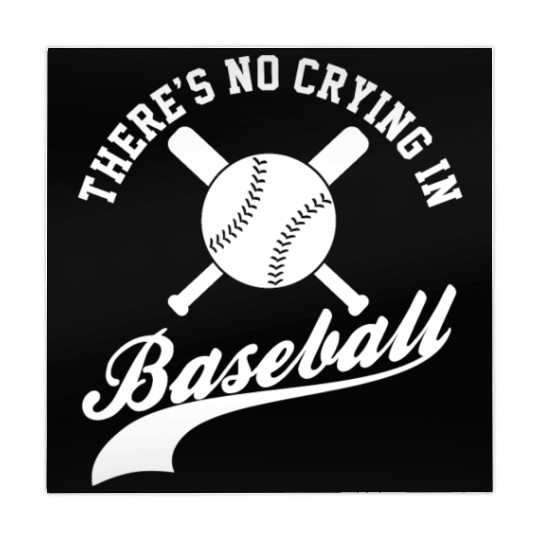 No Crying in Baseball Funny Sports Fan Mahjong Mats