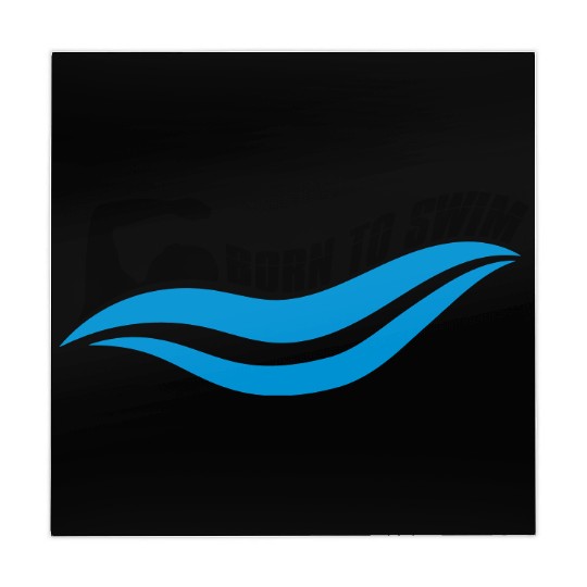 swimming born to swim born to swim logo swimmer cl Mahjong Mats