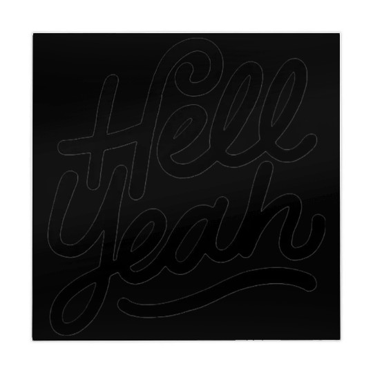 Text: Hell Yeah (black) Mahjong Mats