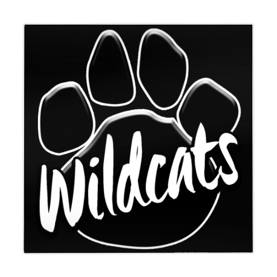 Wildcats Paw Print Mascot School Pride Mahjong Mats