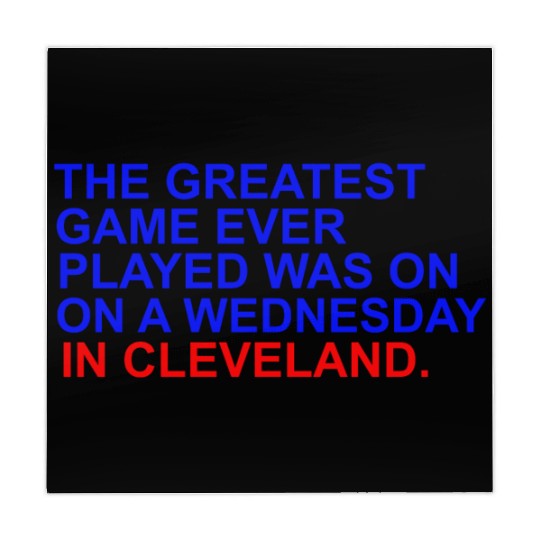 THE GREATEST GAME EVER PLAYED WAS ON A WEDNESDAY Mahjong Mats