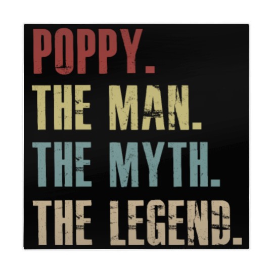 Poppy The Man The Myth The Legend Mahjong Mats for men