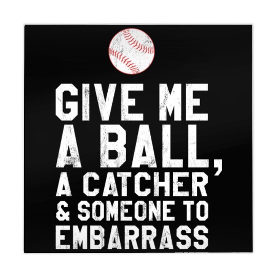 Funny Baseball Pitcher Give Me A Ball Mahjong Mats