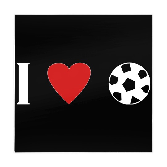 I love soccer 1 football funny gift idea cool Mahjong Mats