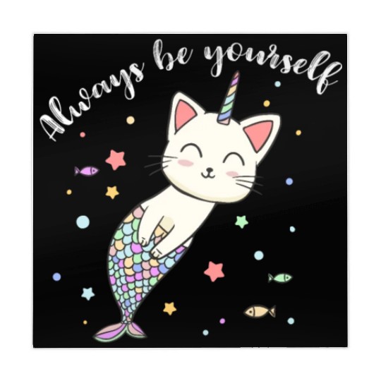 Cat Mermaid Unicorn Always Be Yourself Mahjong Mats