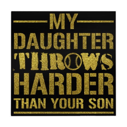 Softball Dad Saying Funny Sport Daddy Mahjong Mats Gift
