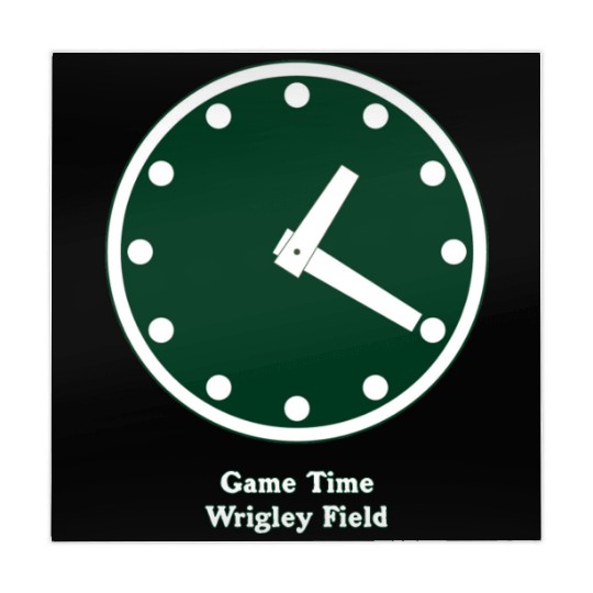 WRIGLEY FIELD SCOREBARD CLOCK IS CHICAGO CUBS GAME Mahjong Mats