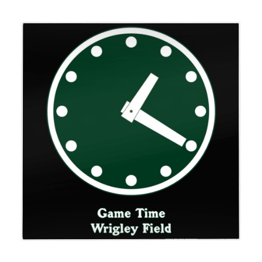 WRIGLEY FIELD SCOREBARD CLOCK IS CHICAGO CUBS GAME Mahjong Mats