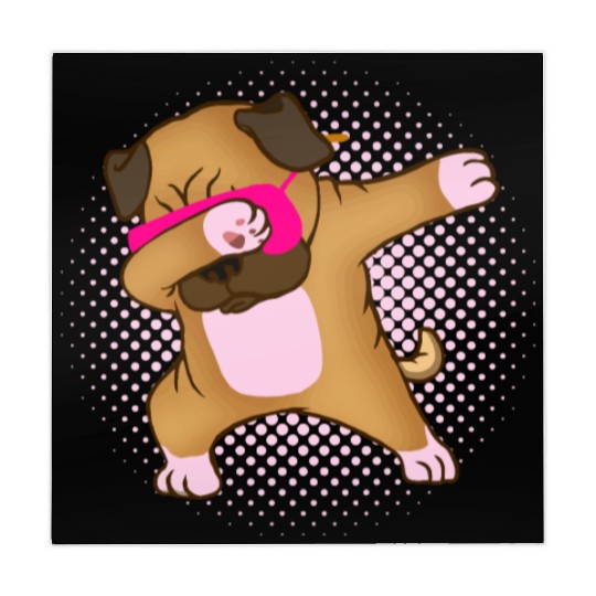 Dabbing Pug Dabbender Pug Mahjong Mats