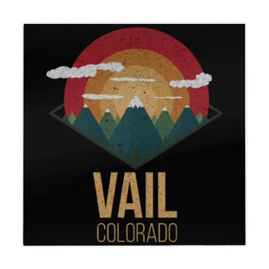 Snowboard Vail Colorado Snowpark Ski Winter Gift Mahjong Mats