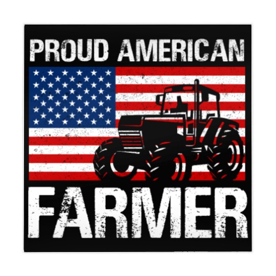 Proud American Farmer Design for Farmer Gifts for Mahjong Mats