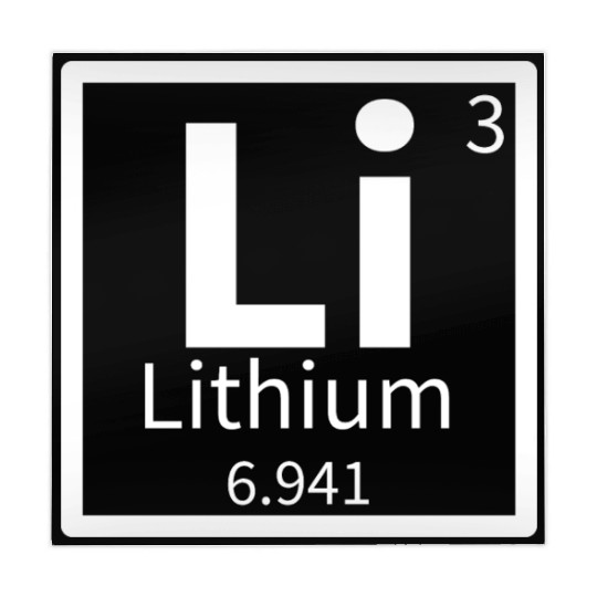 Lithium — Periodic Table Element 3 Mahjong Mats