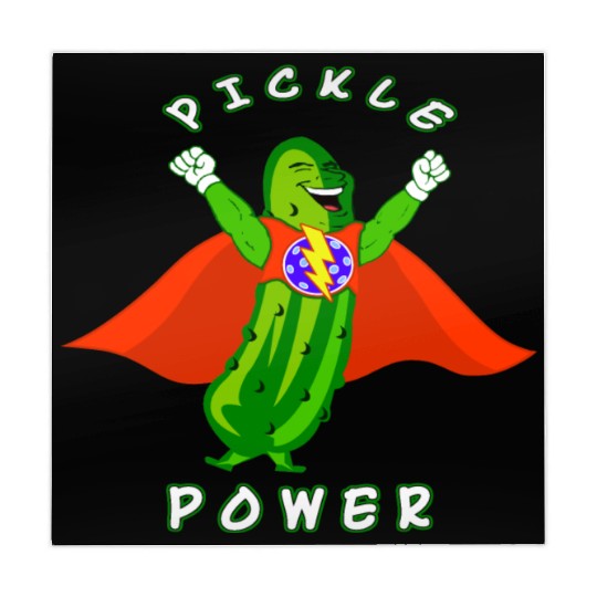 Pickleball Pickle Power Superhero Mahjong Mats