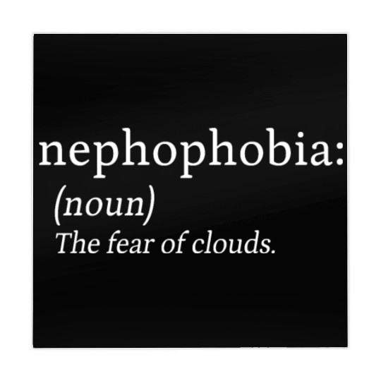 Nephophobia Weather Phobia Clouds Anxiety Gift Mahjong Mats