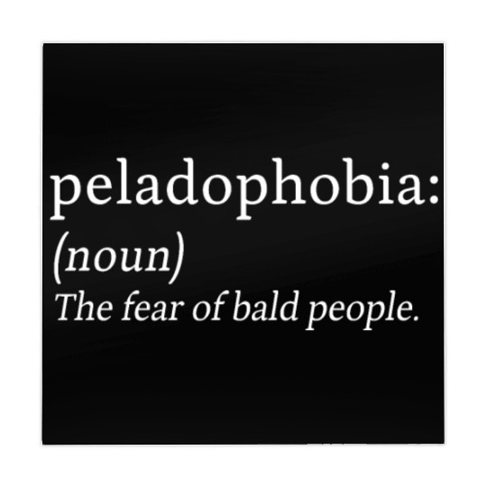 Peladophobia Fear Bald People Anxiety Gift Mahjong Mats