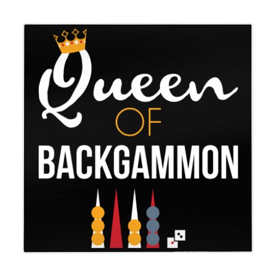 Queen of Backgammon Mahjong Mats Board Game Backgammon