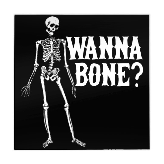 Sexy Funny Quotes Wanna Bone? Halloween Gift Mahjong Mats