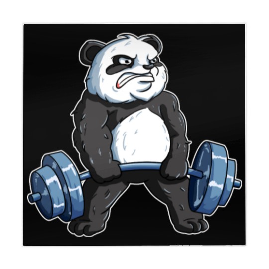 Deadlift Panda Gym Wear Mahjong Mats