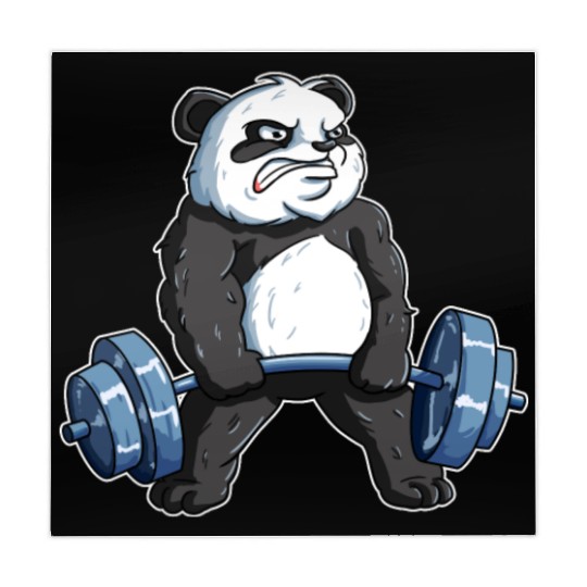 Deadlift Panda Gym Wear Mahjong Mats