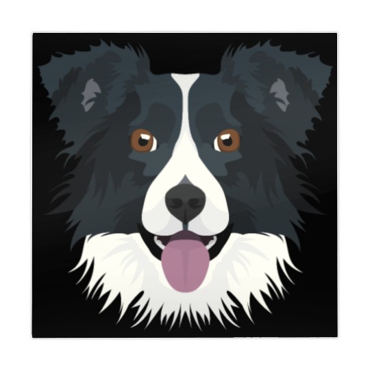 Illustration Border Collie Mahjong Mats