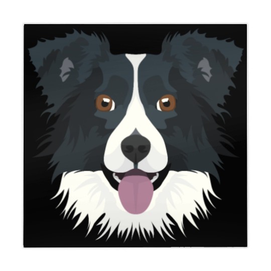 Illustration Border Collie Mahjong Mats
