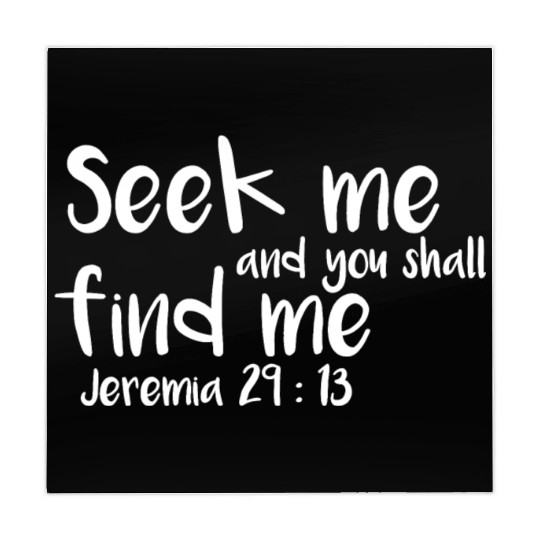 seek and you shall find me Jeremia Bible verse God Mahjong Mats