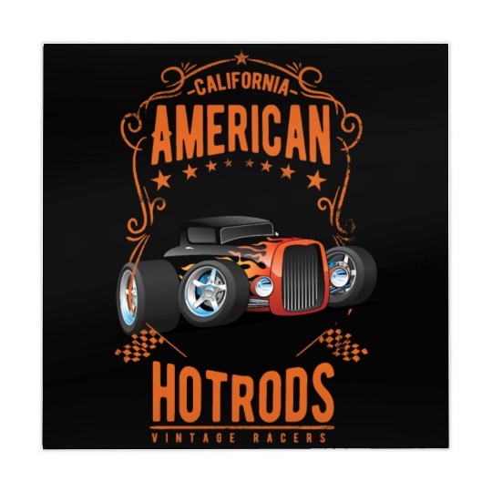 American Hot Rod Car Race Mahjong Mats