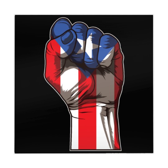 Puerto Rico Fist | Proud Boricua Flag Mahjong Mats
