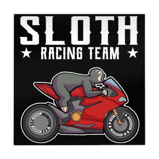 Sloth Racing Team Biker Motorcycle Gift Mahjong Mats