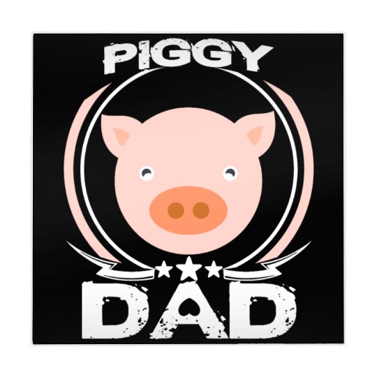 Piggy Dad Mahjong Mats Cute Fathers Day Gift Farm Animal
